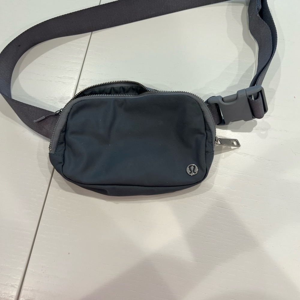 Dark grey lululemon belt bag